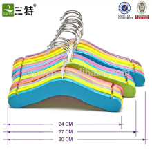 High Quality Colorful Baby Clothes Wooden Hangers